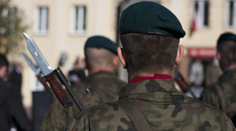 Polish army soldier in uniform.